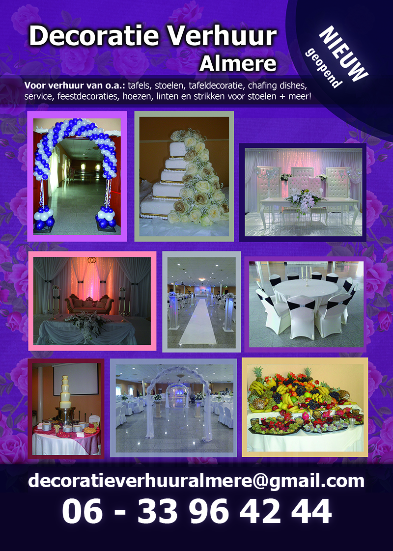 Decoratie verhuur Almere